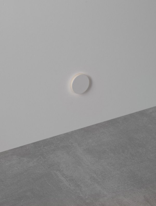 Oprawa wpuszczana kinkiet LED biała okrągła minimalistyczna nowoczesna IP67 DARLEVO LE75336 Luces Exclusivas