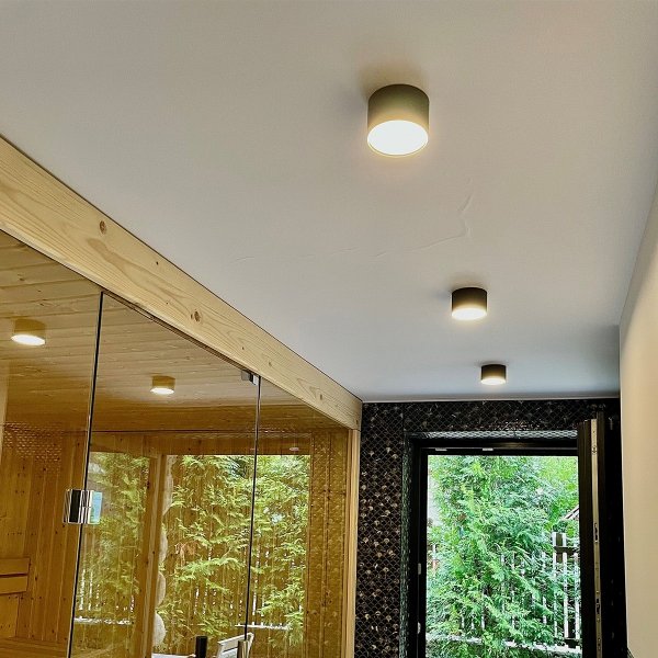 Nowoczesna oprawa sufitowa natynkowa plafon LED tuba spot sufitowy aluminium czarny KENDAL LP-6331/1SM BK Light Prestige
