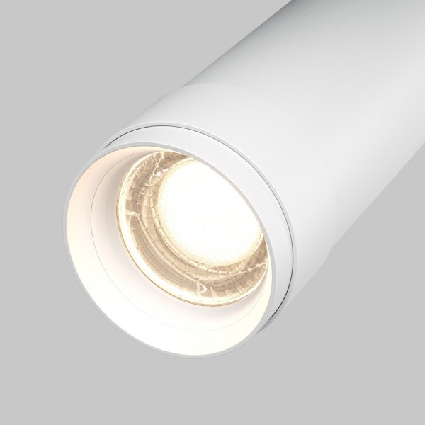 Lampa sufitowa plafon spot minimalistyczna klasyczna LED regulowa tuba aluminium biała Focus Zoom MAYTONI C055CL-L12W4K-Z-W