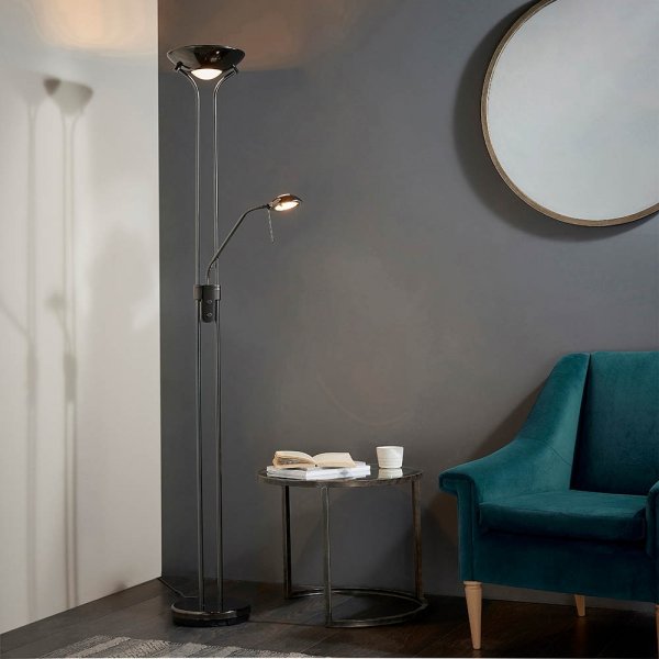 Designerska Lampa Podłogowa Nowoczesna Czarna ROME ROME-BC ENDON