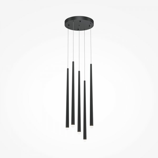 Lampa wisząca sopel LED aluminium czarna regulacja wysokości nad stół dekoracyjna Cascade MAYTONI MOD132PL-L30BK