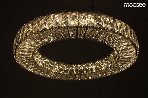 Kryształowa Lampa Wisząca Glamour Złota LED ALLISIA MSE010100352 MOOSEE