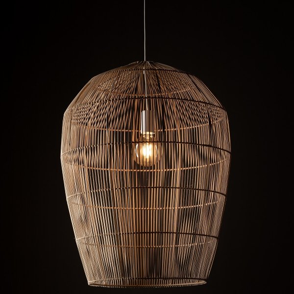 Naturalna Lampa Wisząca Z Bambusa W Stylu Boho HAITI L 11165 Nowodvorski Lighting