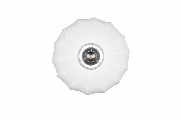 Lampa sufitowa plafon biała tkaninowy abażur owalna boho rystykalna klasyczna minimalistyczna nad stół do salonu sypialni MADELINE R61971901 Rl
