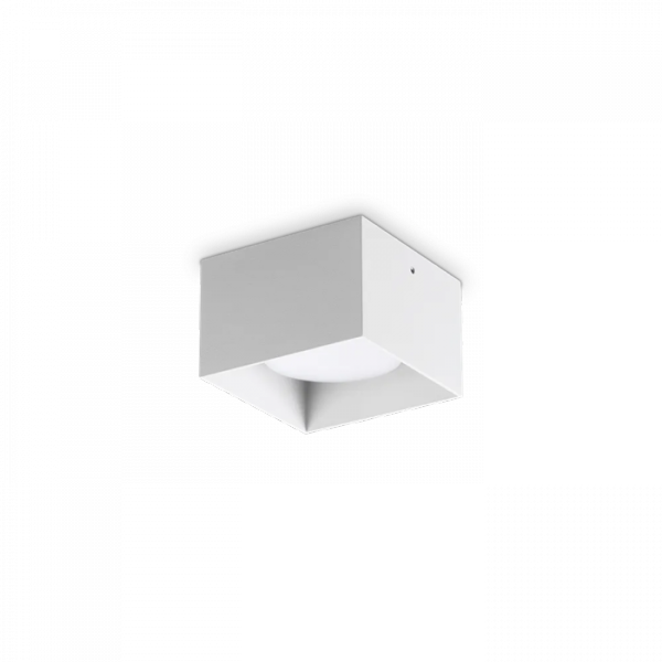 Nowoczesna Oprawa Sufitowa Biała Kwadrat SPIKE PL1 317489 IDEAL LUX