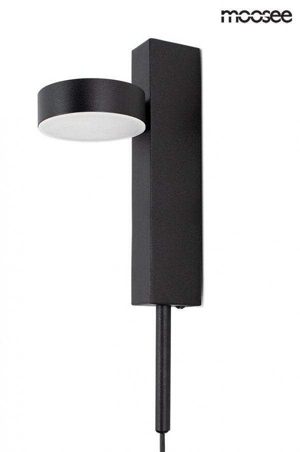 Nowoczesna Czarna Lampa Ścienna LED CLARID MSE010400207 MOOSEE