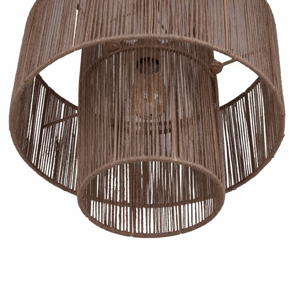 Lampa sufitowa jutowa 40x40x41cm