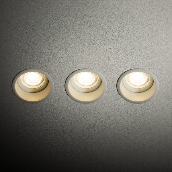 Nowoczesna oprawka okrągła potrójna podtynkowa punktowa CUP 3 PC SET white 10793 Nowodvorski Lighting