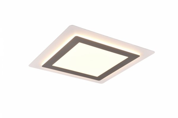 Nowoczesny Dekoracyjny srebrny Plafon LED MORGAN 641510207 TRIO pilot w zestawie