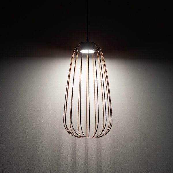 Lampa wisząca kolor ceglany ażurowa druciana owalna minimalistyczna loftowa uniwersalna klasyczna SPHERA S 11308 TK-LIGHTING