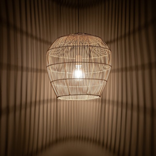 Naturalna Lampa Wisząca Z Bambusa W Stylu Boho HAITI S 11163 Nowodvorski Lighting