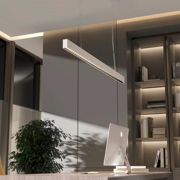 Lampa wisząca do salonu do biura Sigi I Yaskr biała LED 3000K
