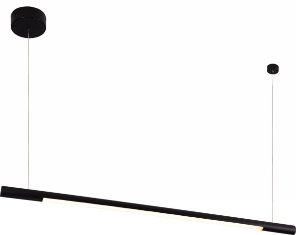 Lampa Wisząca Czarna Listwa Nad Stół LED MAXLIGHT ORGANIC HORIZON P0354D Ściemnialna
