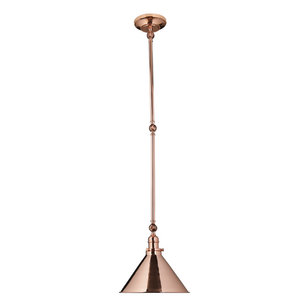 Industralna lampa sufitowa/kinkiet na wysięgniku w kolorze polerowanej miedzi Provence PV-GWP-CPR Elstead Lighting