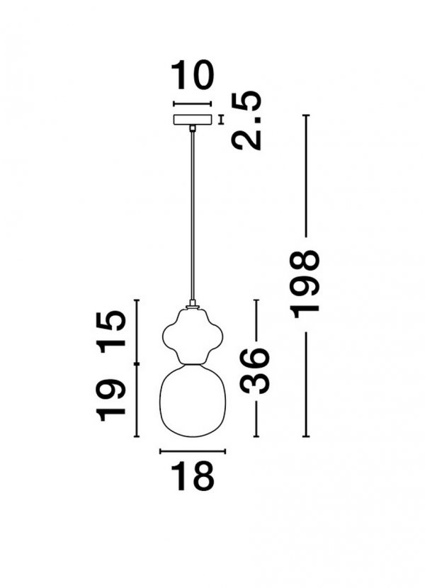 Designerska Lampa Wisząca z Ceramiki w Kolorze Beżowym Luces Exclusivas VILROSA LE44553