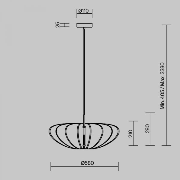 Lampa wisząca designerska nowoczesna aluminium czarna nad stół do jadalni do salonu ozdobna Cambio MAYTONI MOD398PL-01GR1