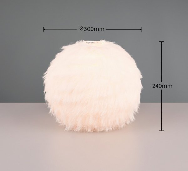 Dekoracyjna Lampa Stojąca Z Pluszu FURRY R51581001 RL