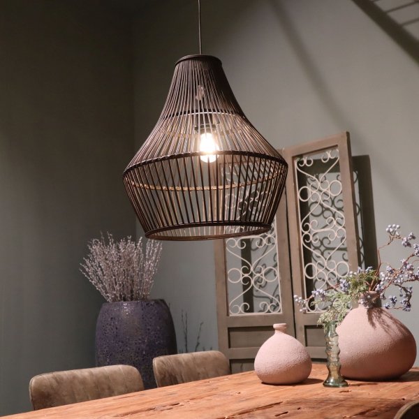 Lampa sufitowa bambusowa 46x46x50cm