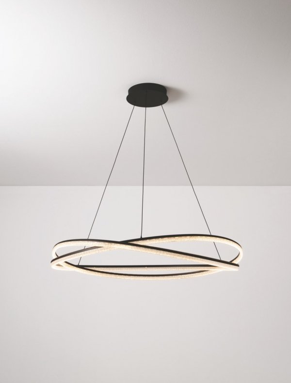 Nowoczesna Lampa Wisząca Czarna LED ILAVE LE44323 LUCES EXCLUSIVAS