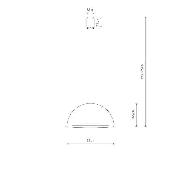 Lampa Wisząca HEMISPHERE SUPER S WHITE 10695 Nowodvorski Lighting