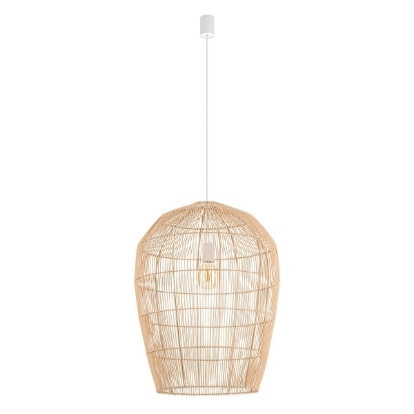 Naturalna Lampa Wisząca Z Bambusa W Stylu Boho HAITI L 11165 Nowodvorski Lighting