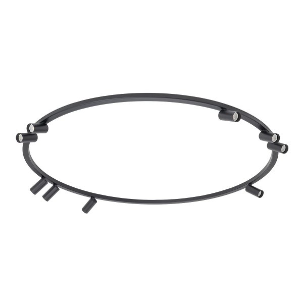 Nowoczesna lampa sufitowa czarny minimalistyczny plafon FOURTY ROUND IX BLACK 11950 Nowodvorski Lighting 