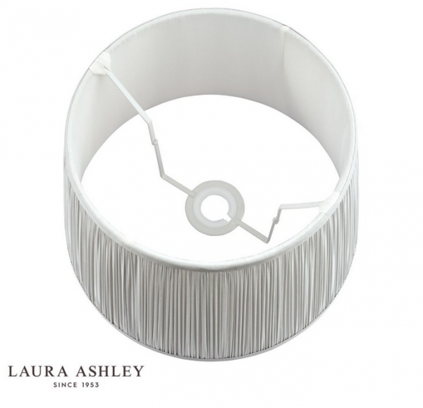 Klosz Abażur 40cm LAURA ASHLEY Hemsley Pleated Silk Silver DAR LIGHTING LA3756087-Q (Abażur- Bez Podstawy)