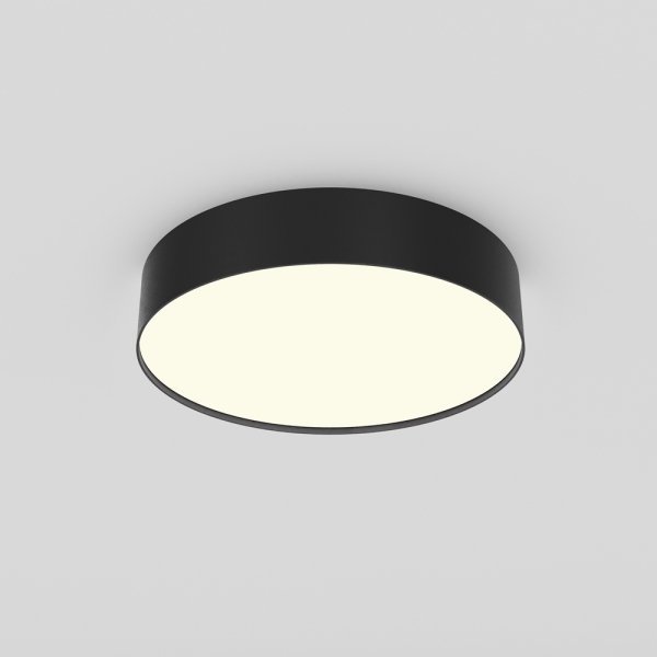 Lampa sufitowa LED nowoczesna aluminium czarna ZON MAYTONI C032CL-36W3K-RD-B