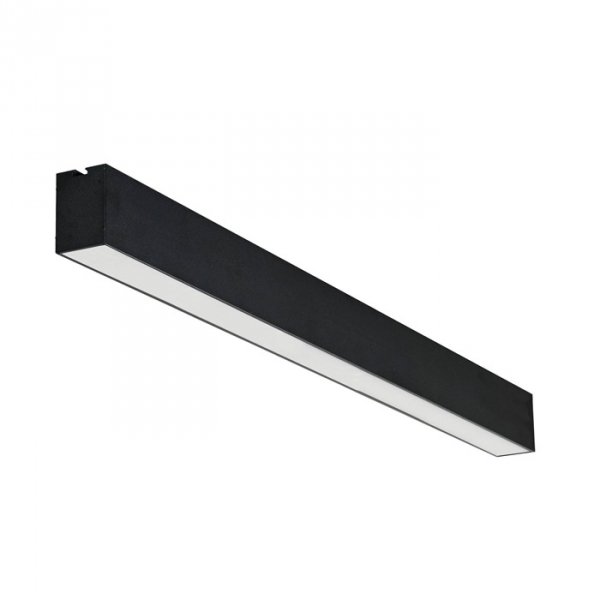Minimalistyczny Plafon Sufitowy LED Czarny CCT LINELIO 67 AZ5656 AZZARDO