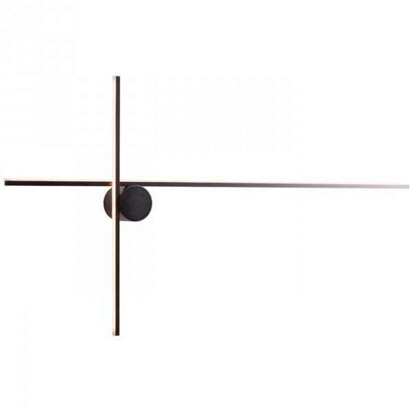 Nowoczesny kinkiet geometryczny czarny LED IP44 ARNE W0370 MAXLIGHT