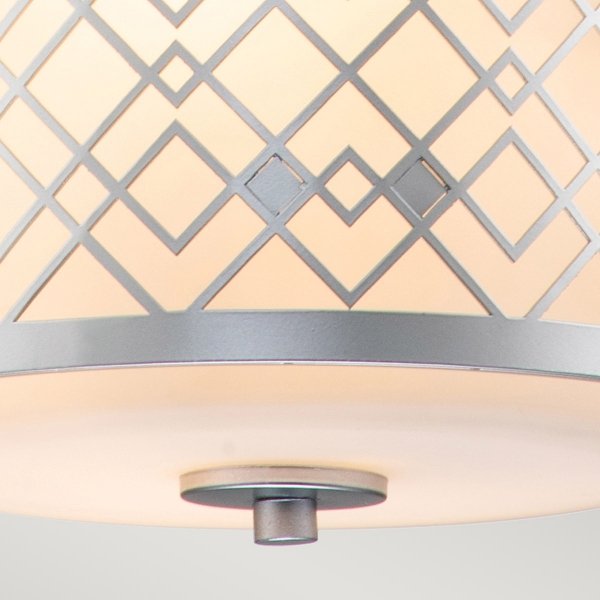Designerska  lampa wisząca Ziggy Elstead Lighting ZIGGY-1P-S-LS Lakierowane srebro