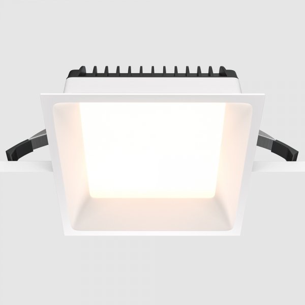  Lampa wbudowana wpuszczana w sufit LED kwadratowa aluminiowa biała Okno MAYTONI DL056-18W4K-W