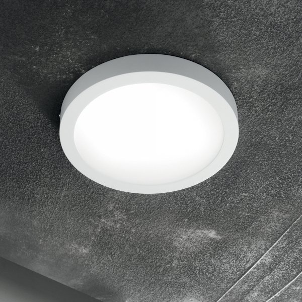 Okrągła Biała Lampa Sufitowo Ścienna UNIVERSAL 138596 IDEAL LUX