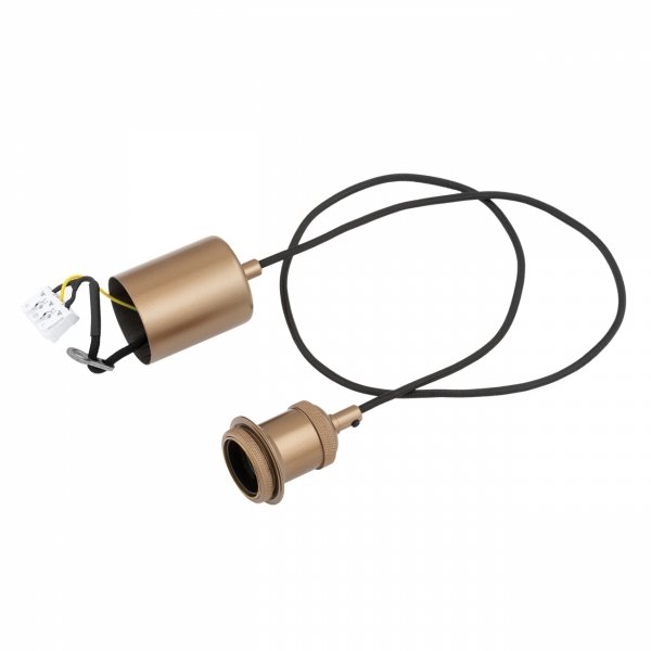 Szklana lampa wisząca TRESCO 8981 Argon Dymione Szkło Miedziane detale
