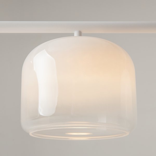 Lampa wisząca LED biała potrójna szklane klosze dekoracyjna do salonu kuchni sypialni Spirito MOD286PL-L12W3K Maytoni