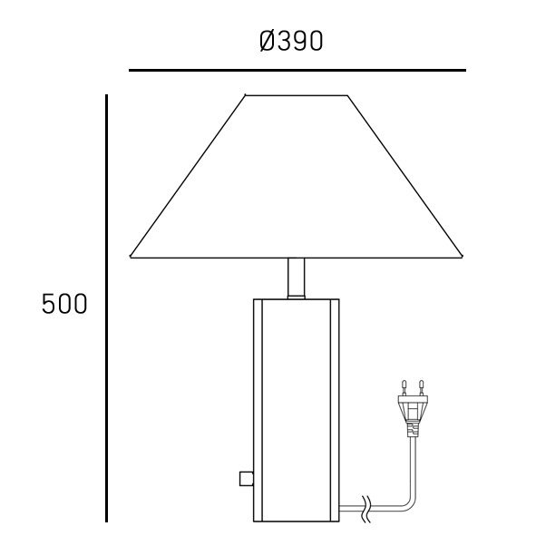 Abażurowa lampa stołowa nocna marmurowa ORLEANS T01470BR-WH Cosmo Light