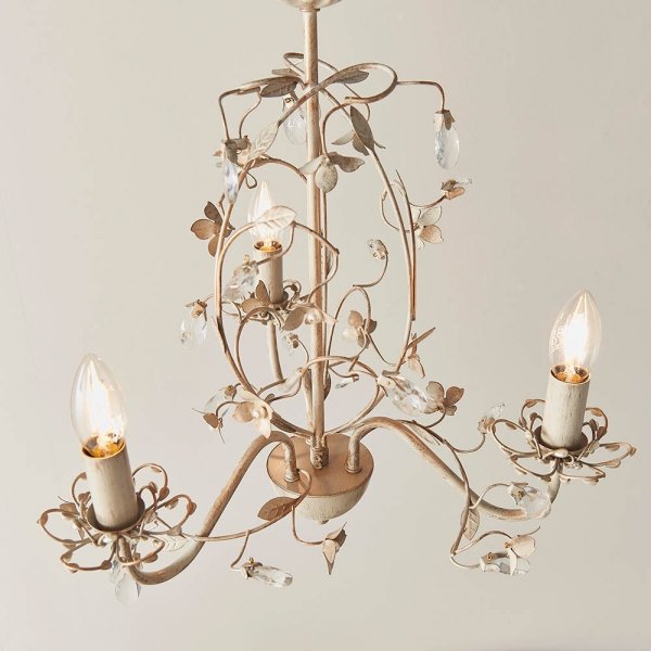Lampa wisząca dworkowa świecznikowa kwiatowa designerska klasyczna dekoracyjna LULLABY-3CR ENDON