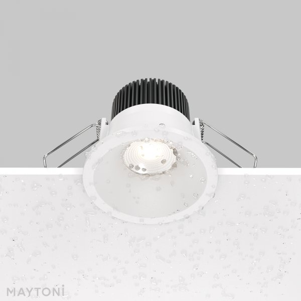  Lampa wbudowana wpuszczana w sufit LED aluminiowa biała okrągła możliwość ściemniania Zoom MAYTONI DL034-01-06W4K-D-W