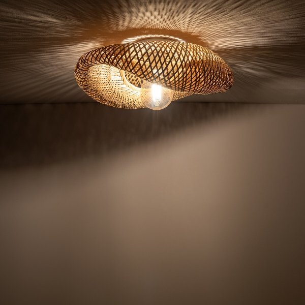 Naturalna Lampa Sufitowa Plafon Z Plecionego Bambusa W Stylu Boho HAVANA M 11171 Nowodvorski Lighting