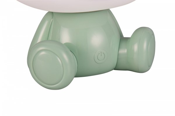 Nowoczesna lampa stołowa nocna LED dziecięca zielona dekoracyjna na komodę biurko zmiana kolorów CUTIE R57991115 Rl