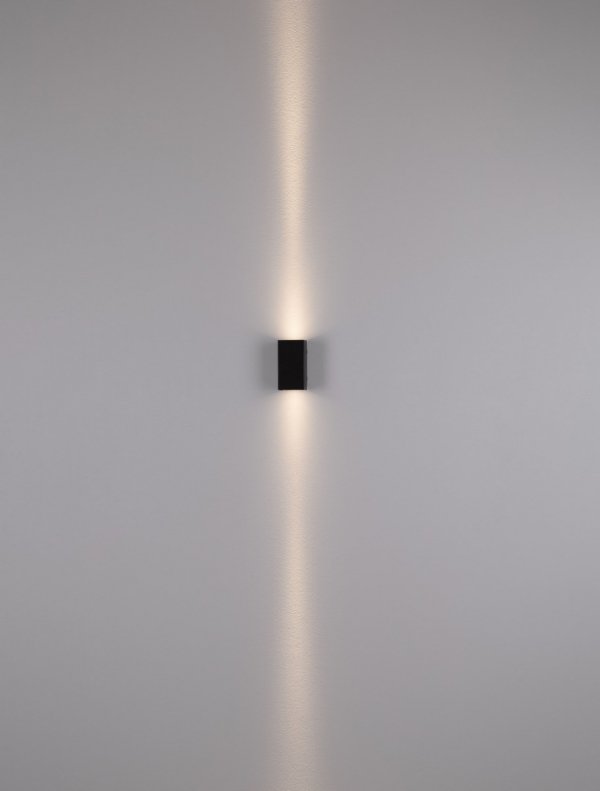 Kinkiet zewnętrzny LED aluminiowy kolor antracyt prostokątny minimalistyczny nowoczesny podświetlający elewację IP65 TORENZA LE75211 Luces Exclusivas