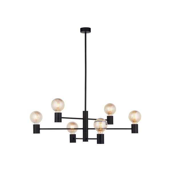 Czarna lampa wisząca loft RADIUS VI Nowodvorski Lighting 7932