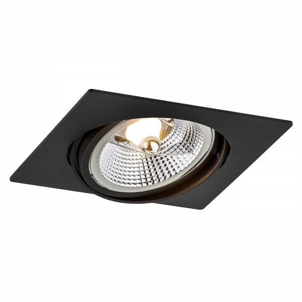 Nowoczesna minimalistyczna lampa sufitowa oprawa podtynkowa wpuszczana oczko czarny OLIMP PLUS 4746 Argon 