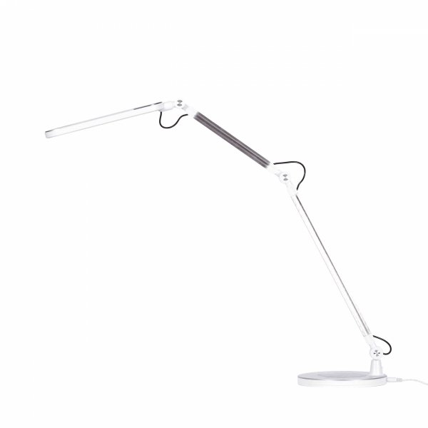 Nowoczesna Regulowana Lampka Biurkowa LED Srebrna ALETTE KK-BL1221 SREBRNY KAJA