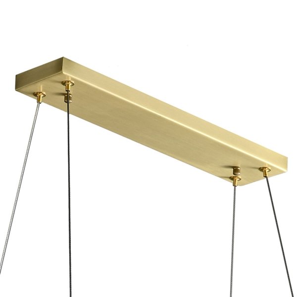 Dekoracyjna nowoczesna biała lampa wisząca szklane listki 10 źródeł światła podłużna designerska boho PIUMA ST-6289-10C Step Into Design