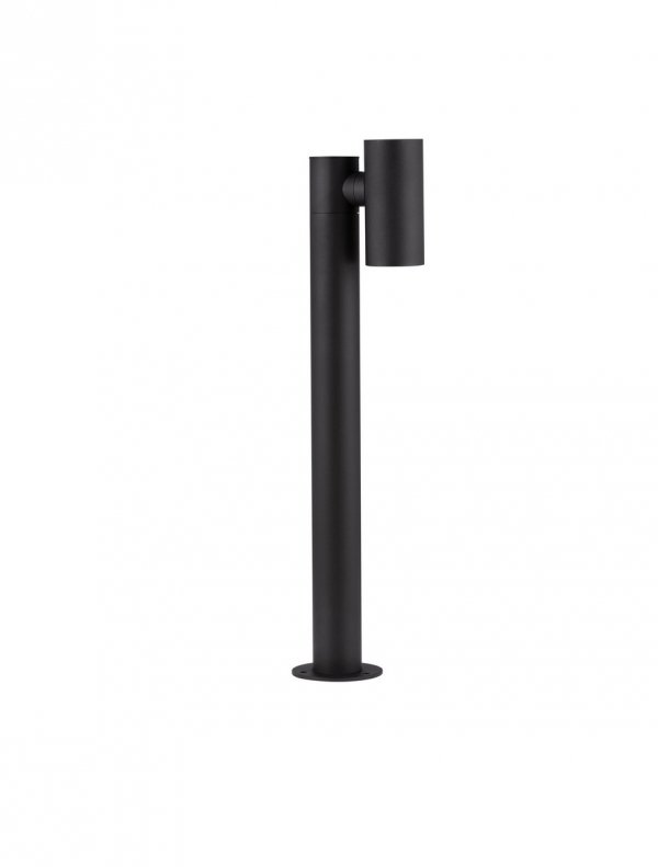 Klasyczna lampa ogrodowa słupek LED aluminiowa czarna regulowana tuba minimalistyczna uniwersalna IP65 MALONZO LE75159 Luces Exclusivas