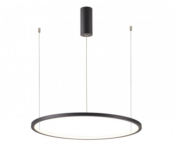 Nowoczesna Lampa Wisząca LED Czarny Okrąg VINOLA PND-56135B-080RPP-BK-3KS4K-TRDIMM ITALUX