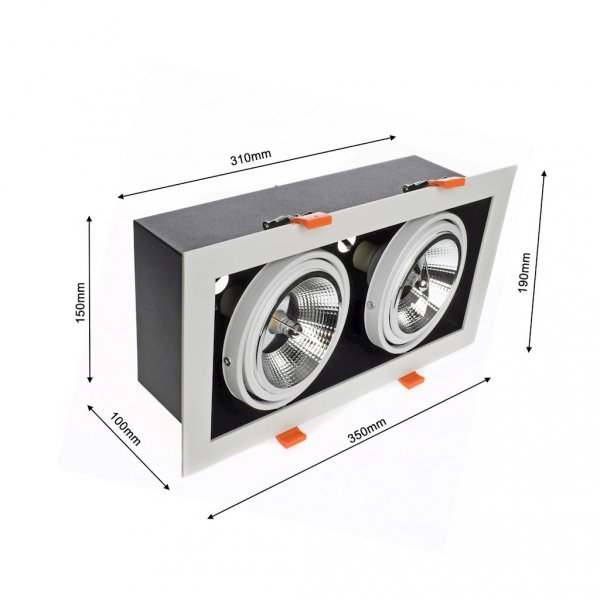 Techniczna oprawa sufitowa podtynkowa PLAZA ML4714 Milagro
