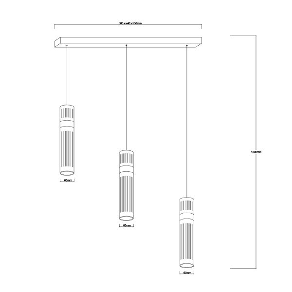 Designerska lampa wisząca w kolorze różowego złota nowoczesna art deco glamour AMBIENTE LED CCT LP-1510/3L GD Light Prestige