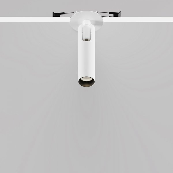 Lampa wbudowana w sufit spot LED nowoczesna regulowana tuba aluminum biała Focus T MAYTONI C141RS-L125-6W3K-W